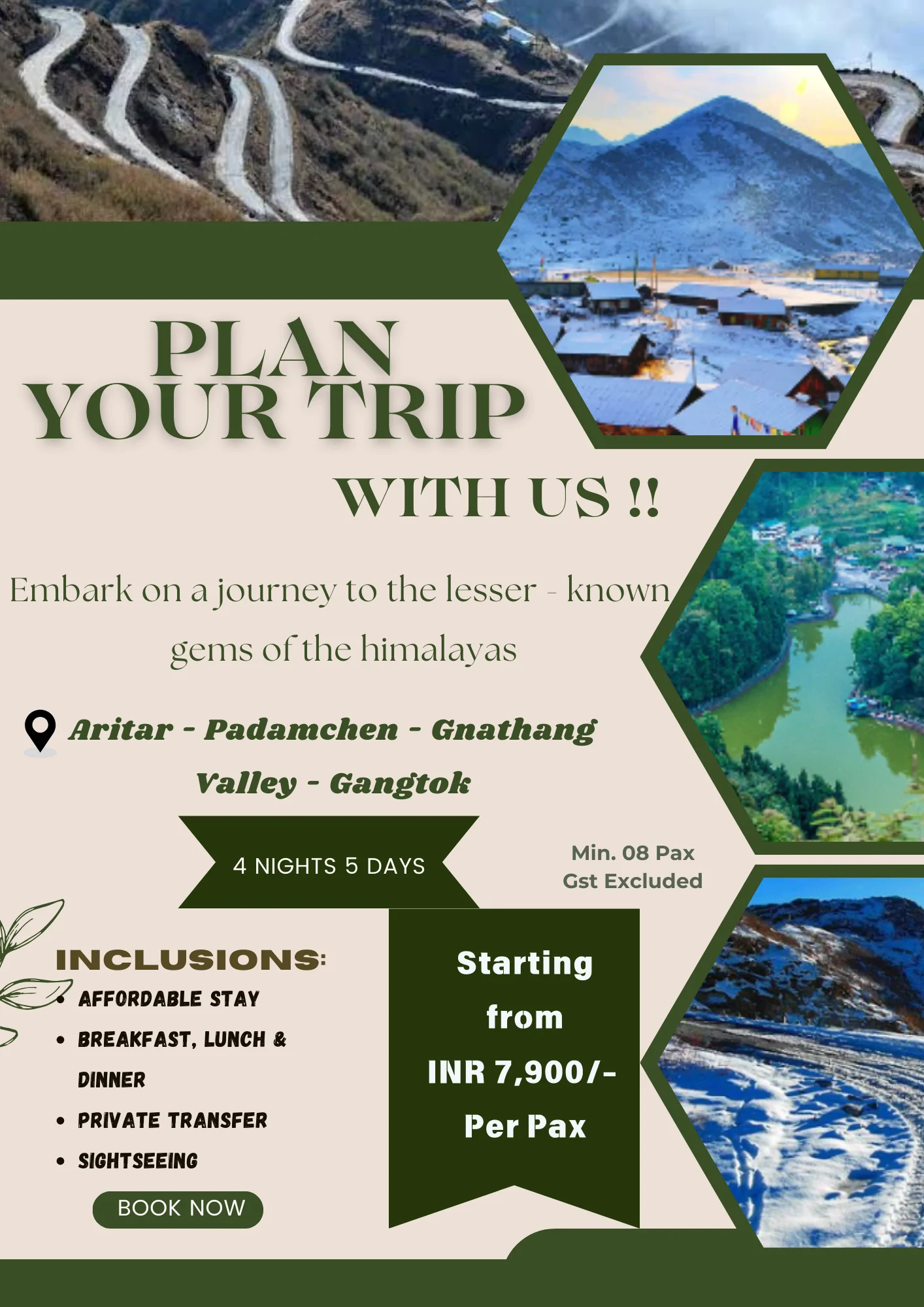 4N5D ( Aritar, Padamchen, Gnathang Valley, Gangtok)
