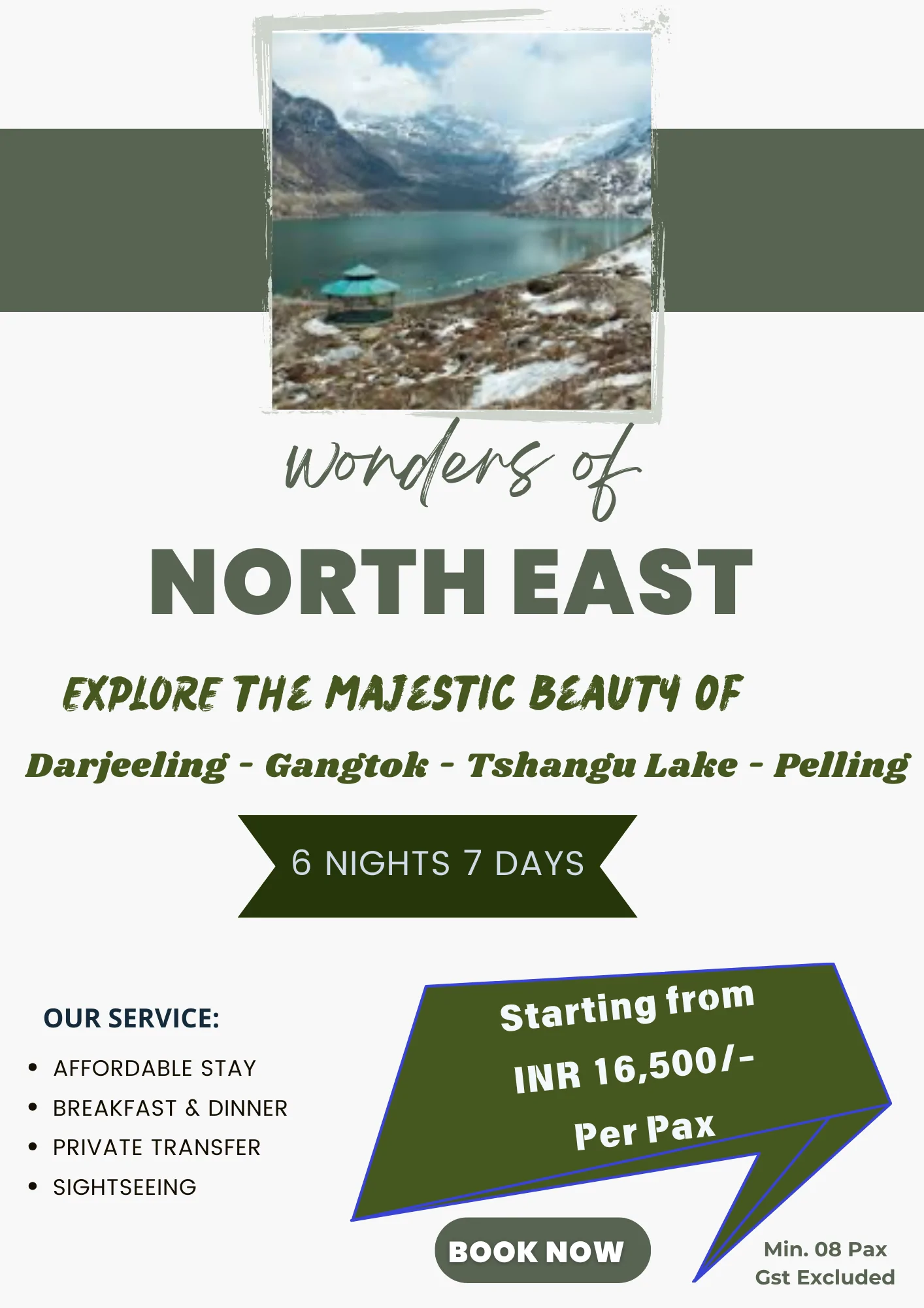 6N7D (Darjeeling, Gangtok, TB, Pelling )
